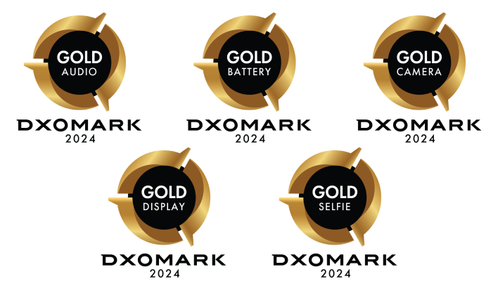 El smartphone número 1 de la industria en recibir cinco DXOMARK Etiquetas doradas 2024