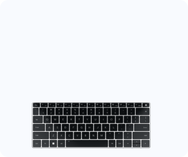 Full-Sized Comfortable Keyboard 