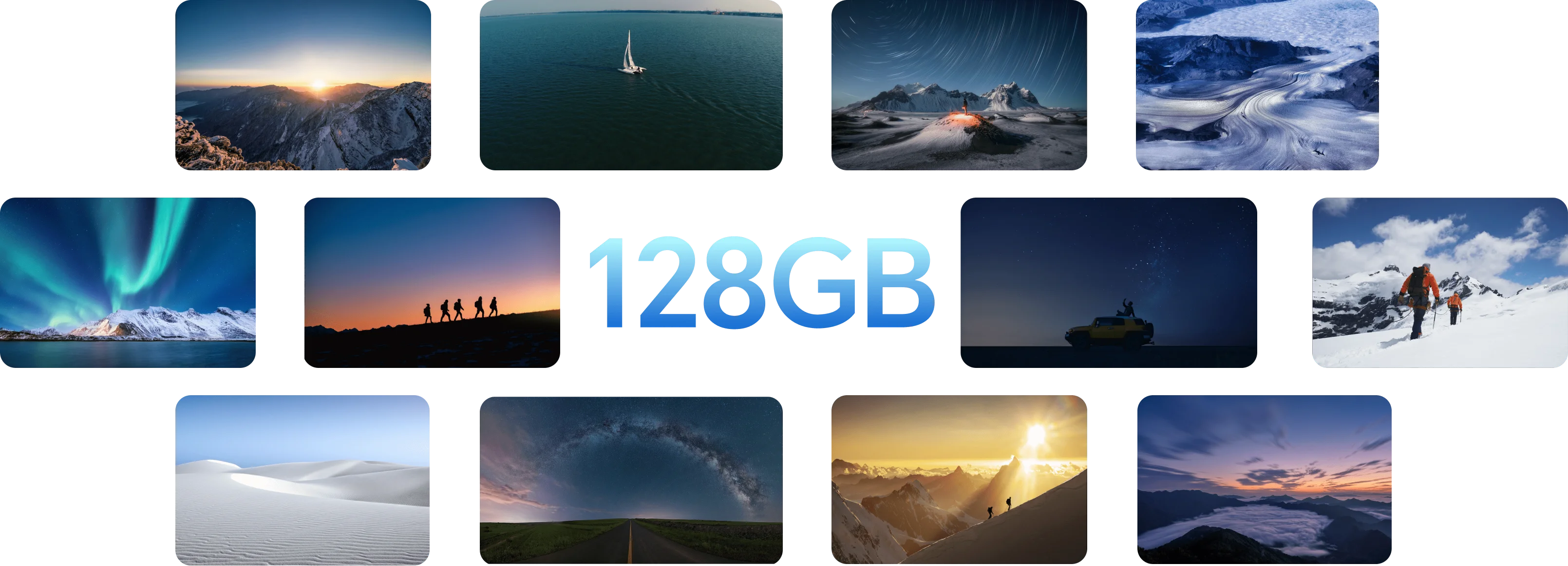 سعة كبيرة 128GB سعة تخزين كبيرة تسع المزيد من المرح .1