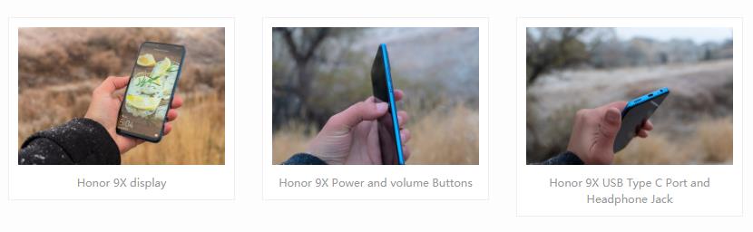 HONOR 9X Power and volume Buttons