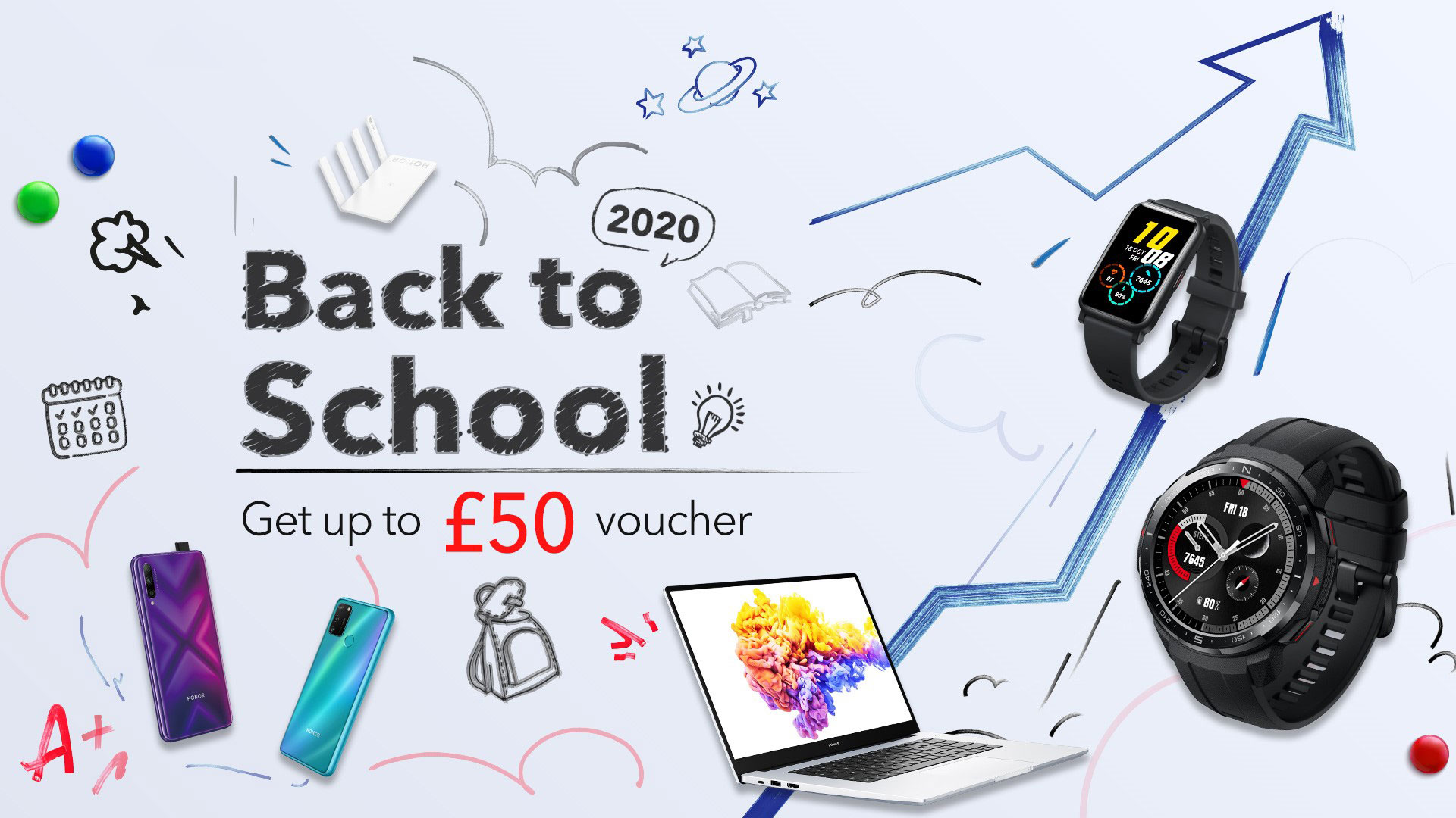 HONOR Back to School 2020 Adds Special Deals for New Products to “Expand Your Smart Life”