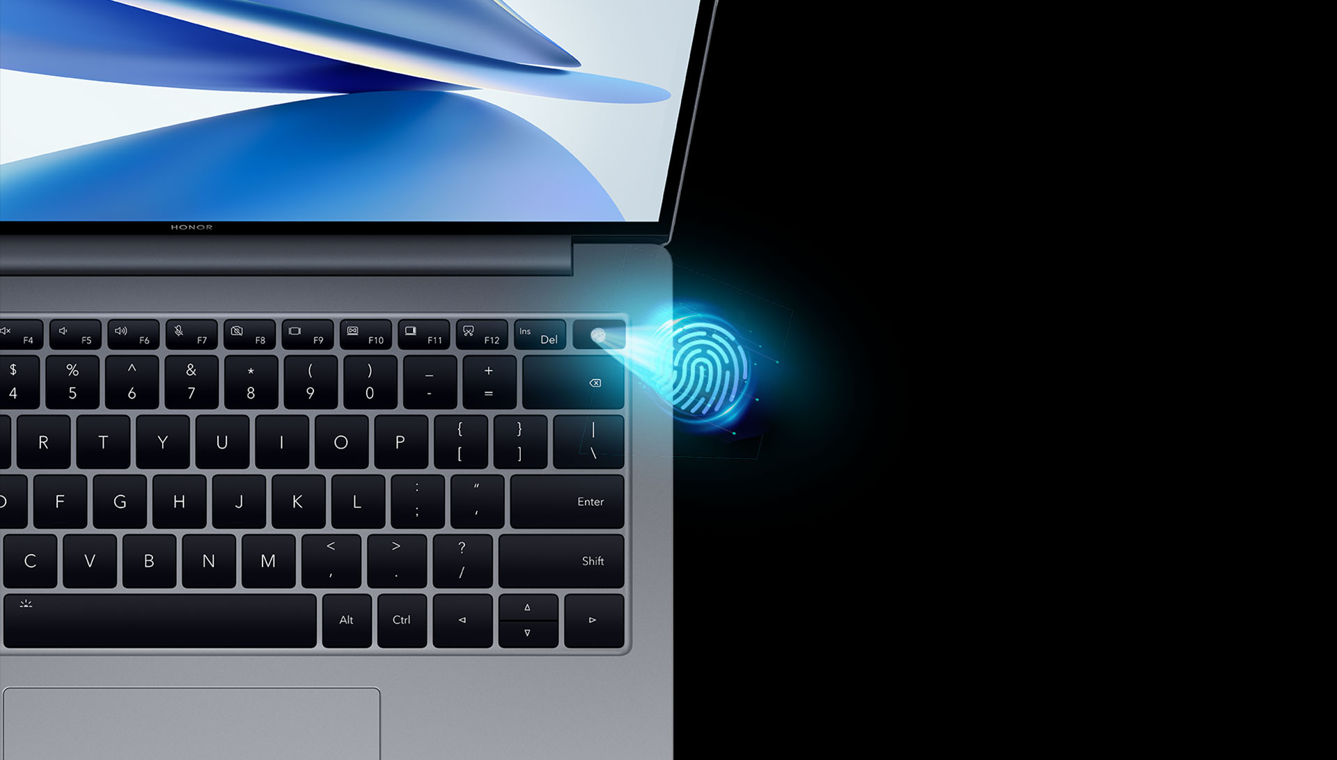 One-Touch Direct Access With the 2-in-1 Fingerprint Sensor & Power Button