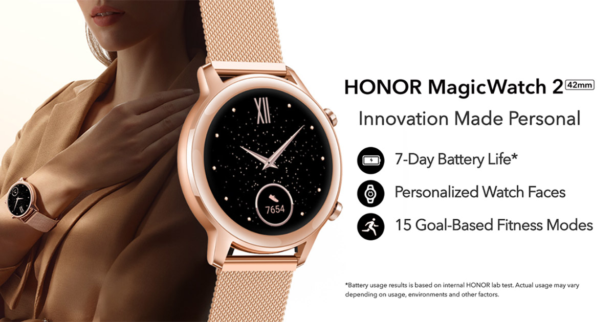 Buy HONOR MagicWatch 2 42mm: 15 Goal-Based Fitness Modes | HONOR ...